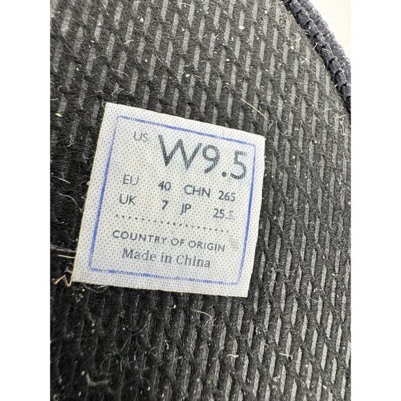 Rothys The Flat Size 9.5 Honeycomb Black Knit Round Toe Slip On Shoes Comfort - Picture 6 of 12